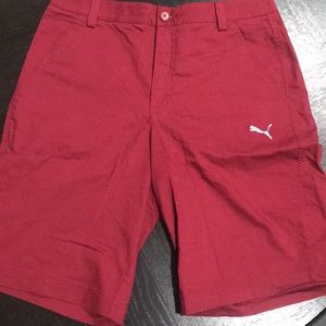 Maroon Puma golf shorts size 32